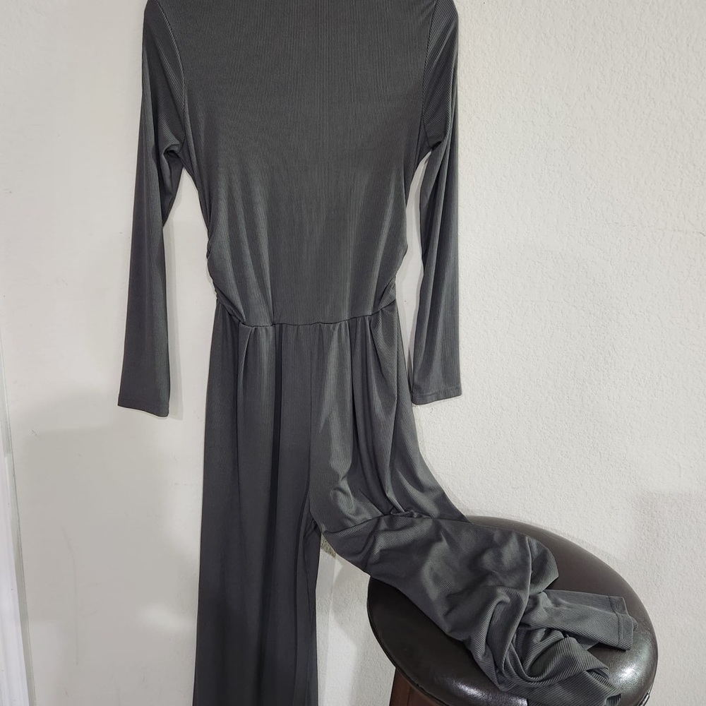 Elegant Slate Gray Jumpsuit